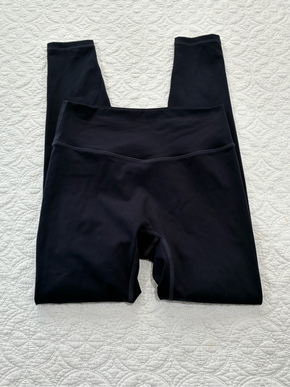 FORM by Sami Clarke Navy Core High Waisted Leggings Yoga Pilates Athletic M - Picture 2 of 8